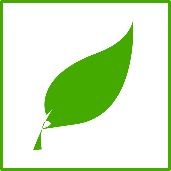 Eco green leaf vector icon | Free SVG